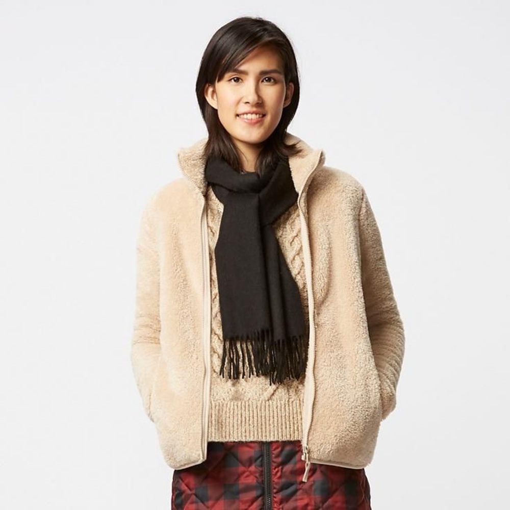 Uniqlo Yarn Fleece Zipper Sherpa Jacket large